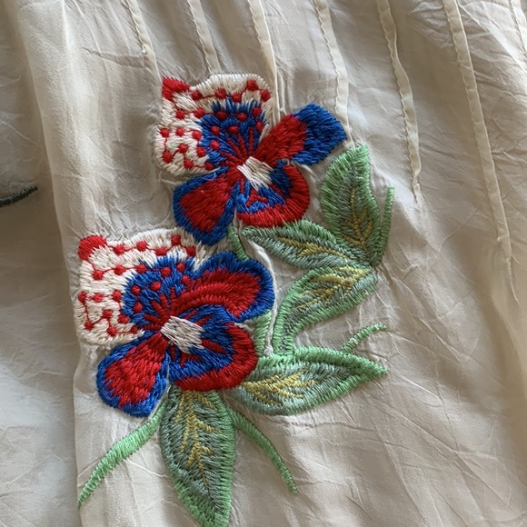 Johnny Was Tropical Garden Pintuck Floral Tunic Size M - Picture 2 of 11